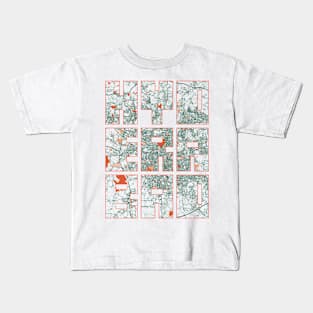 Hyderabad, India City Map Typography - Bohemian Kids T-Shirt